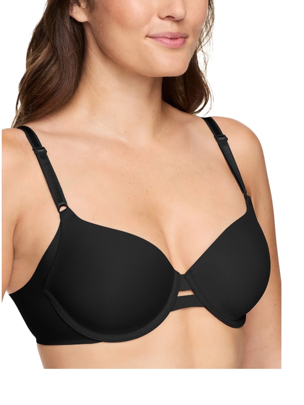 Warners Blissful Benefits Bra Underwire Lightly Lined Black 38C